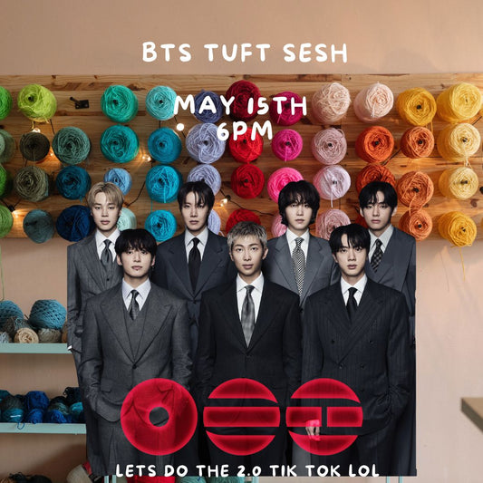 BTS TUFTING WORKSHOP MAY 15TH 6PM - AHHHHH SWIM, SWIM.